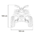 Pojazd Quad Spalinowy 200CC PRO RIDER Pomarańczowy PSP.ATV020.POM
